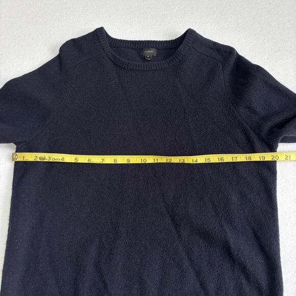 J. Crew Lambswool Sweater Women's M Navy Blue Pullover Classic Preppy Academia - Picture 5 of 7